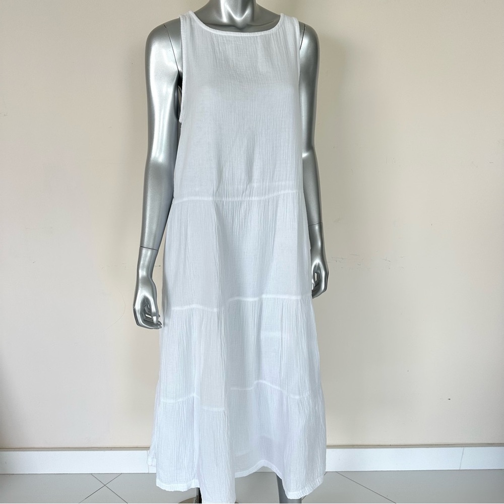 Magaschoni women linen dress size S